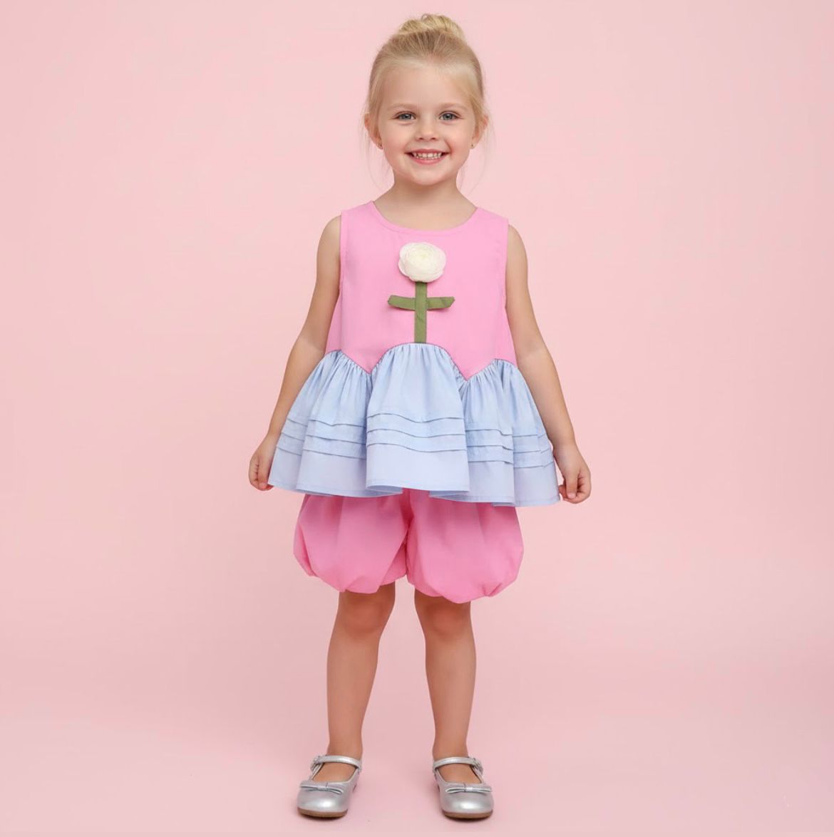 Conjunto Infantil Rosa Bloom