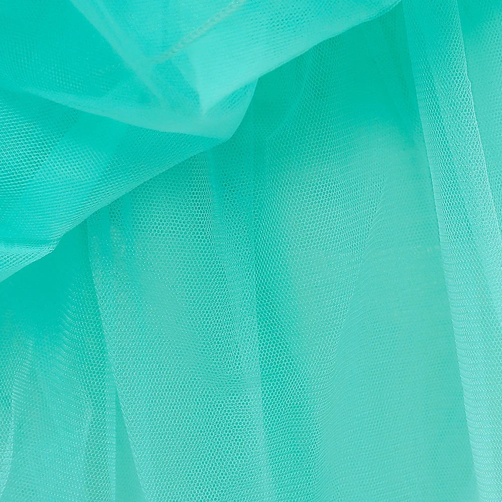 Fantasia Princesa Pérola do Oceano Infantil Verde Água
