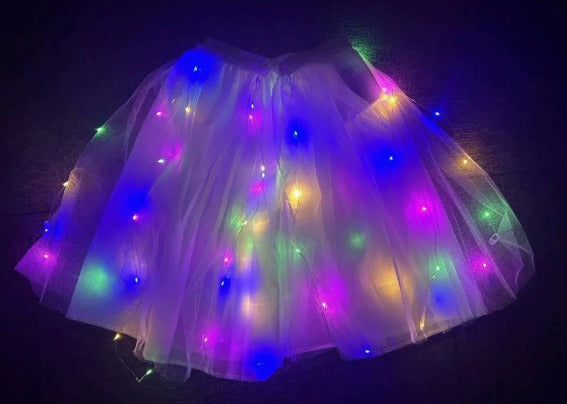 Vestido Infantil Frozen com Luzes LED