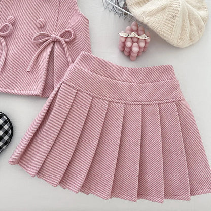 Conjunto Elegância Laços Rosa