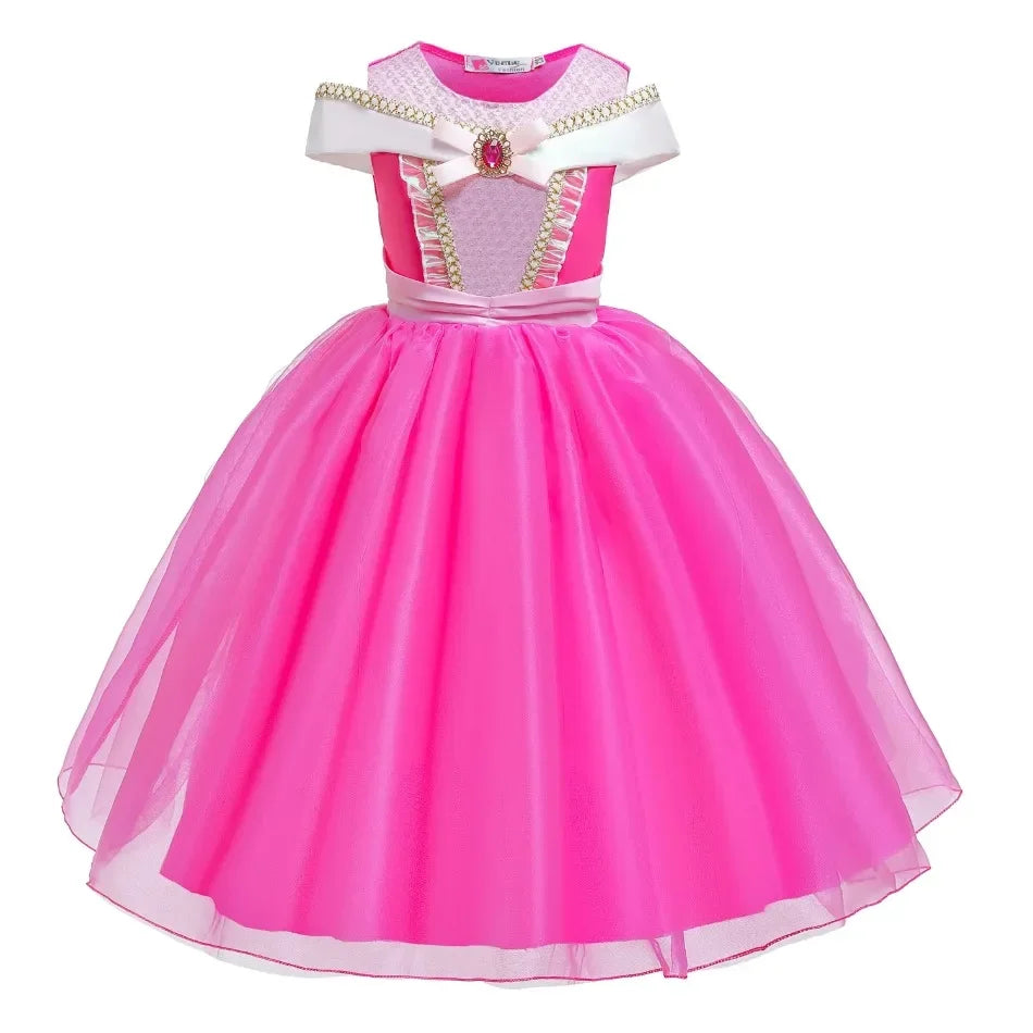 Fantasia Infantil Princesa Aurora Completa com Acessórios