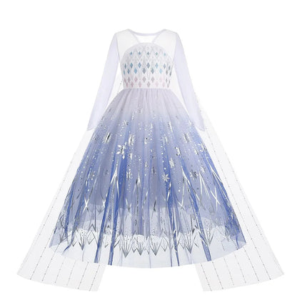 Vestido Infantil Frozen com Luzes LED