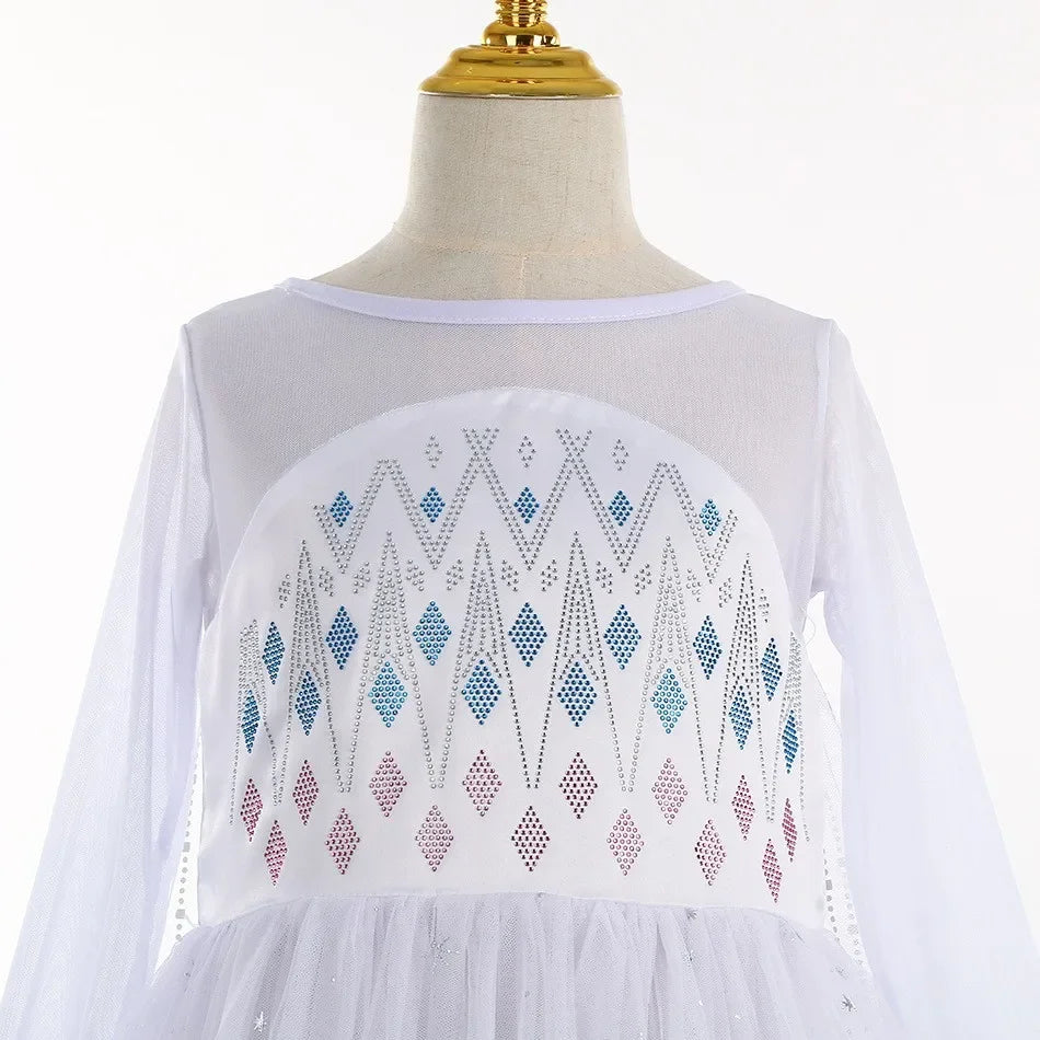 Vestido Infantil Frozen com Luzes LED
