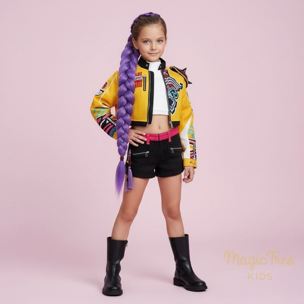 Fantasia Infantil K-pop Guerreira Rumi
