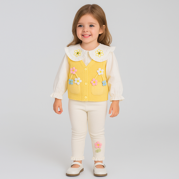 Conjunto Infantil Jardim Encantado 3 Peças