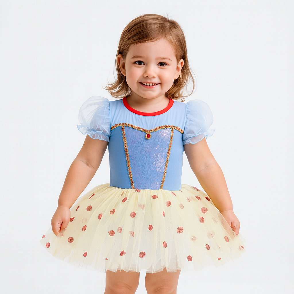 Fantasia Tutu Princesa Branca de Neve Maçã