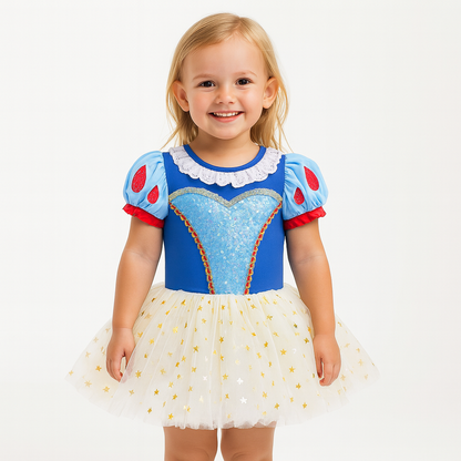 Fantasia Tutu Princesa Branca de Neve Estrelada