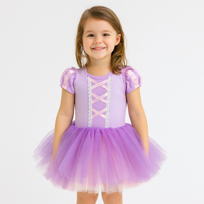 Fantasia Tutu Princesa Rapunzel Doce Encanto