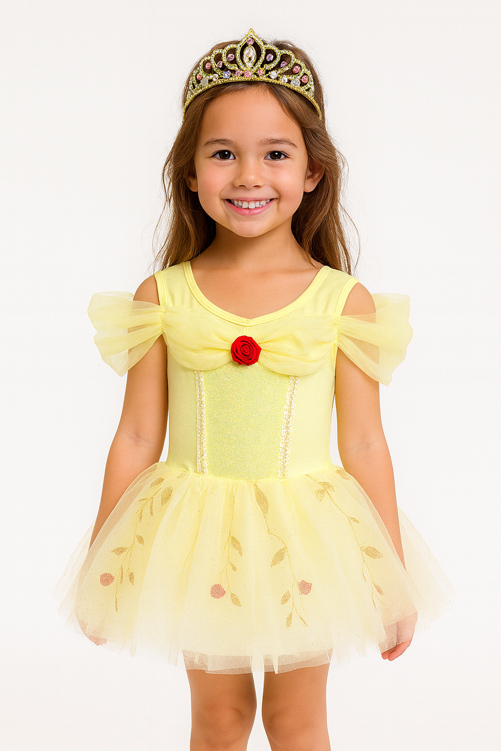 Fantasia Tutu Princesa Bela – Rosa Mágica