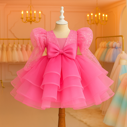 Vestido Infantil Pink Glam