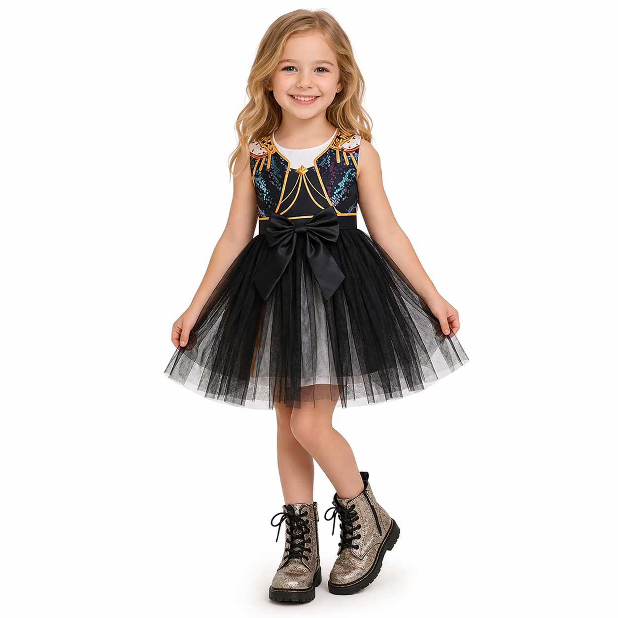 Vestido Infantil Mira K-pop Dark Stage