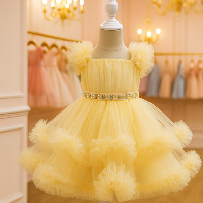 Vestido Infantil de Festa Tule Mariah - Cores