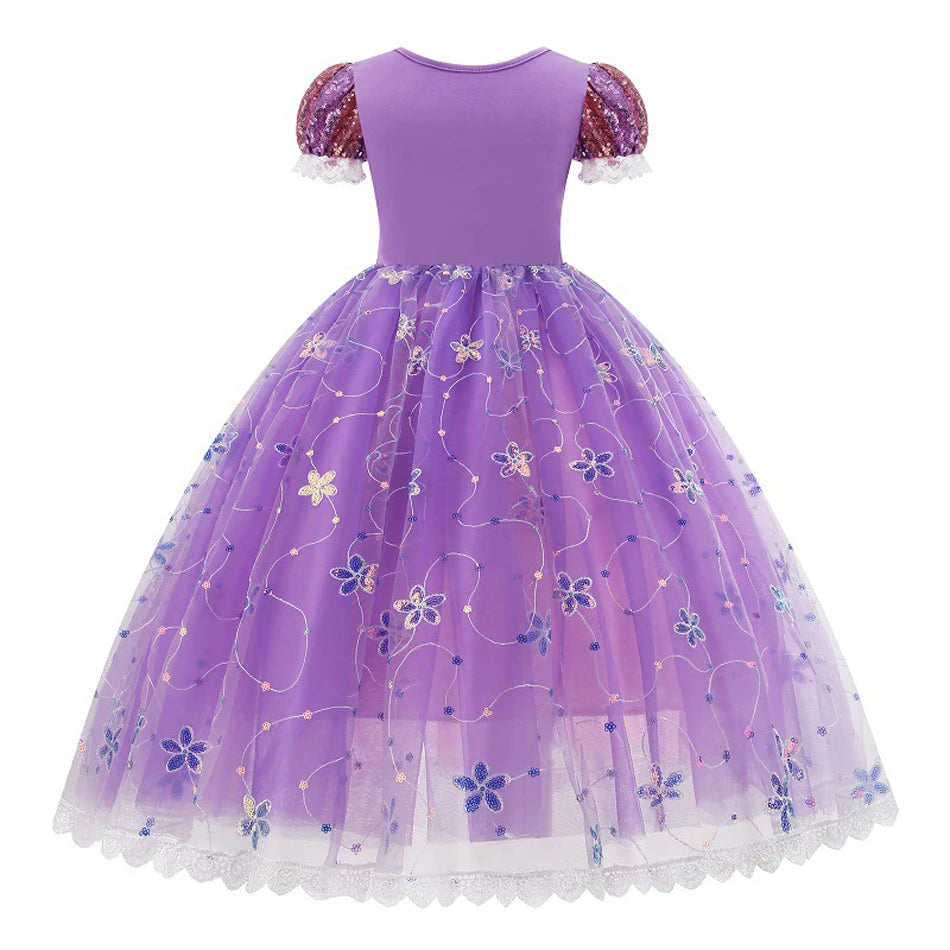 Fantasia Infantil Rapunzel Luxo com Acessórios