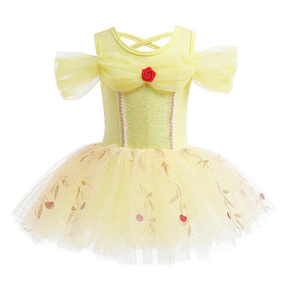 Fantasia Tutu Princesa Bela – Rosa Mágica