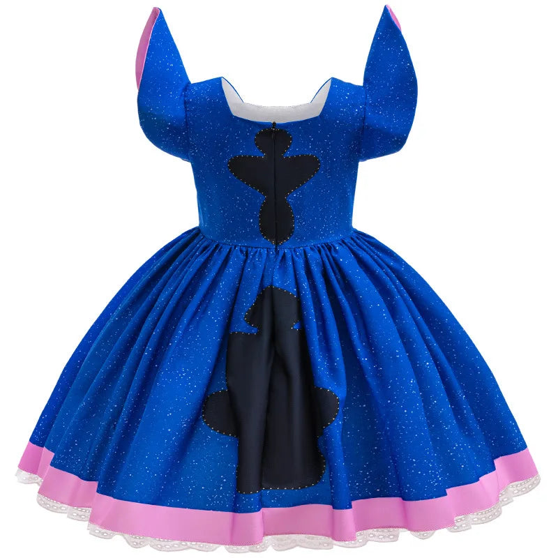 Vestido Fantasia Stitch Infantil