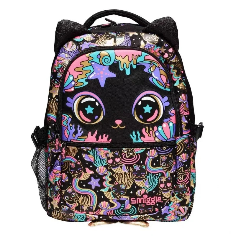 Mochila Escolar Gatinho Neon