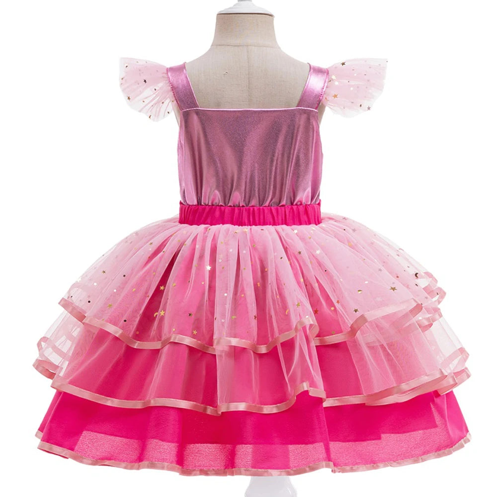 Fantasia Infantil Barbie Coroa, Varinha e Luvas