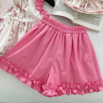 Conjunto Infantil Jardim Encantado Rosa