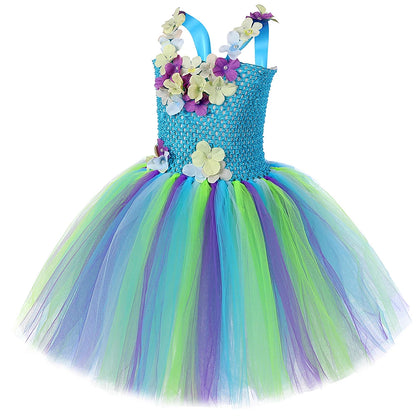 Fantasia Infantil Fada das Flores Tule