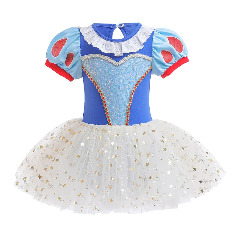 Fantasia Tutu Princesa Branca de Neve Estrelada