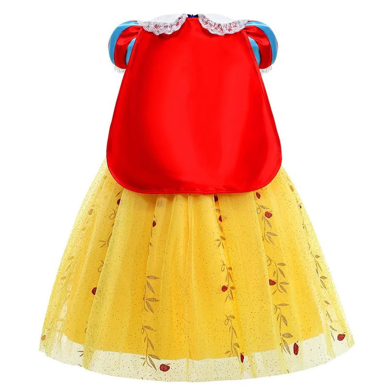 Vestido Infantil Branca de Neve Luxo