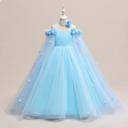 Vestido de Festa Infantil Realeza Floral
