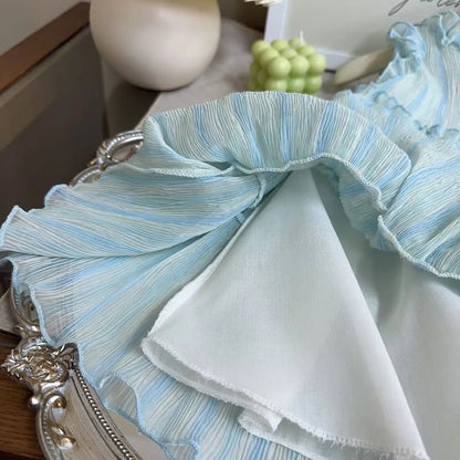 Vestido Infantil Céu Azul