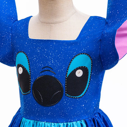 Vestido Fantasia Stitch Infantil