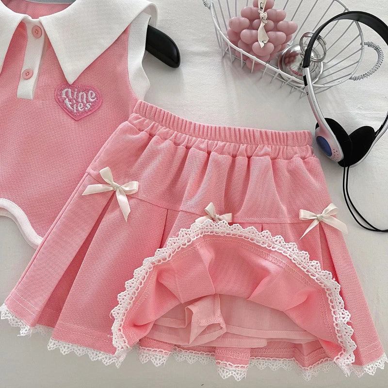 Conjunto Infantil Pink Heart