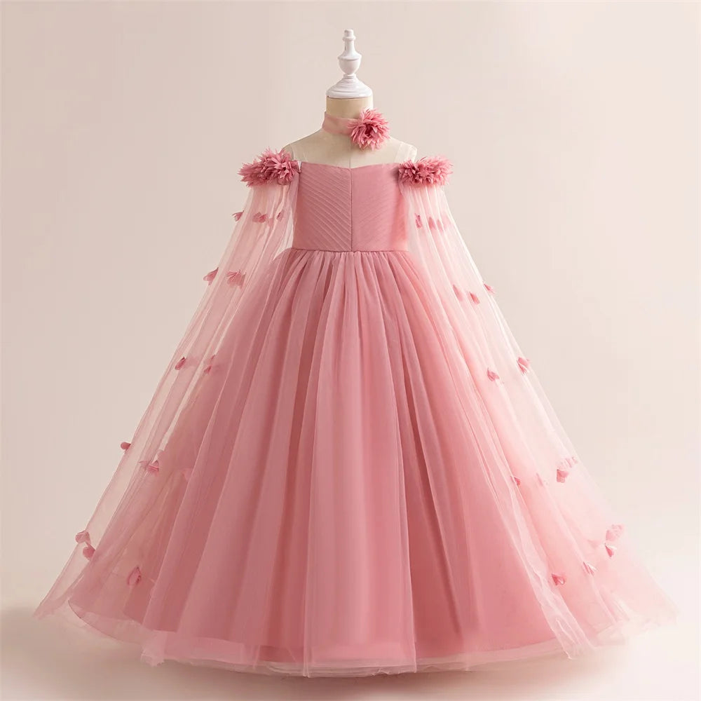 Vestido de Festa Infantil Realeza Floral