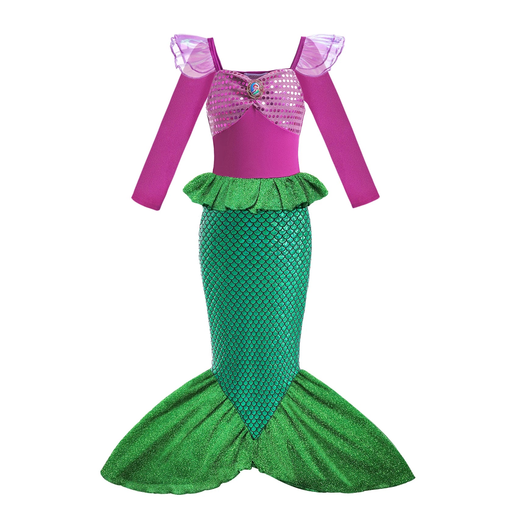 Fantasia Ariel Sereia ML com Peruca