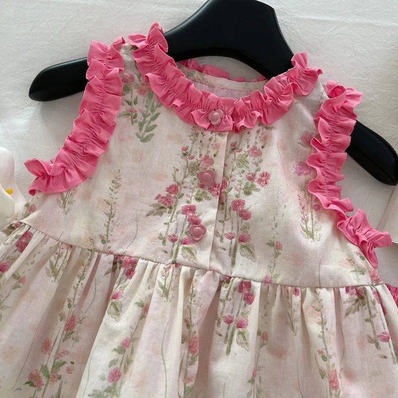 Conjunto Infantil Jardim Encantado Rosa