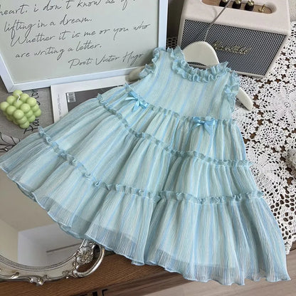 Vestido Infantil Céu Azul