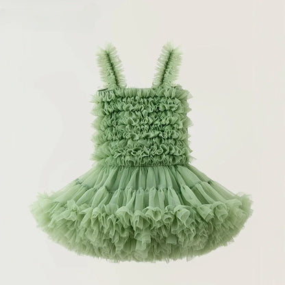Vestido Tutu Verde Cloud