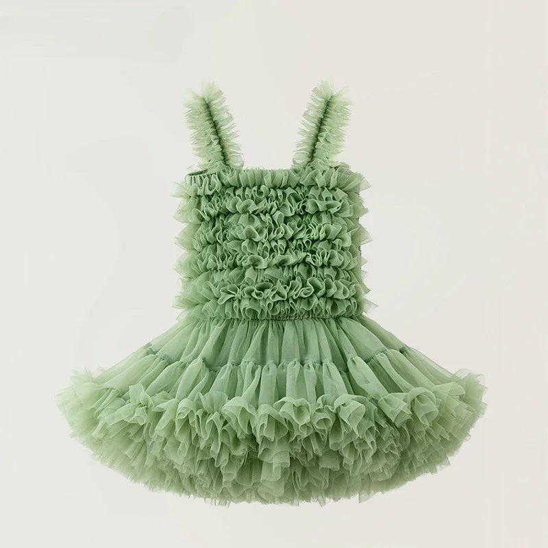 Vestido Tutu Verde Cloud