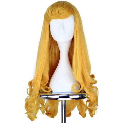 Kit de Acessórios Aurora Bela Adormecida com Peruca, Tiara, Varinha e Luvas