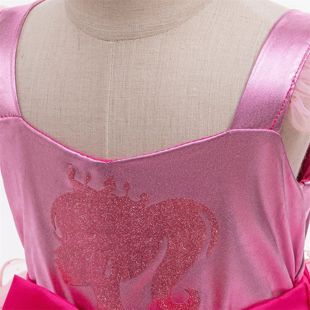 Fantasia Infantil Barbie Coroa, Varinha e Luvas