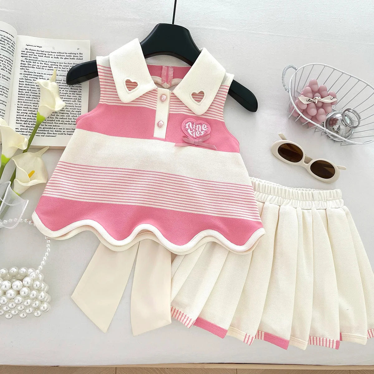 Conjunto Infantil Laço Coração