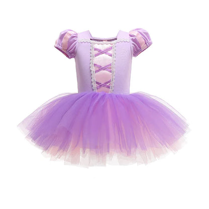 Fantasia Tutu Princesa Rapunzel Doce Encanto