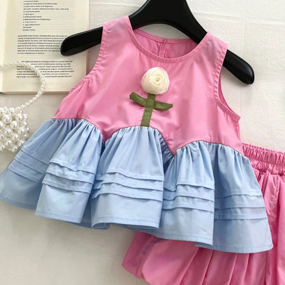 Conjunto Infantil Rosa Bloom