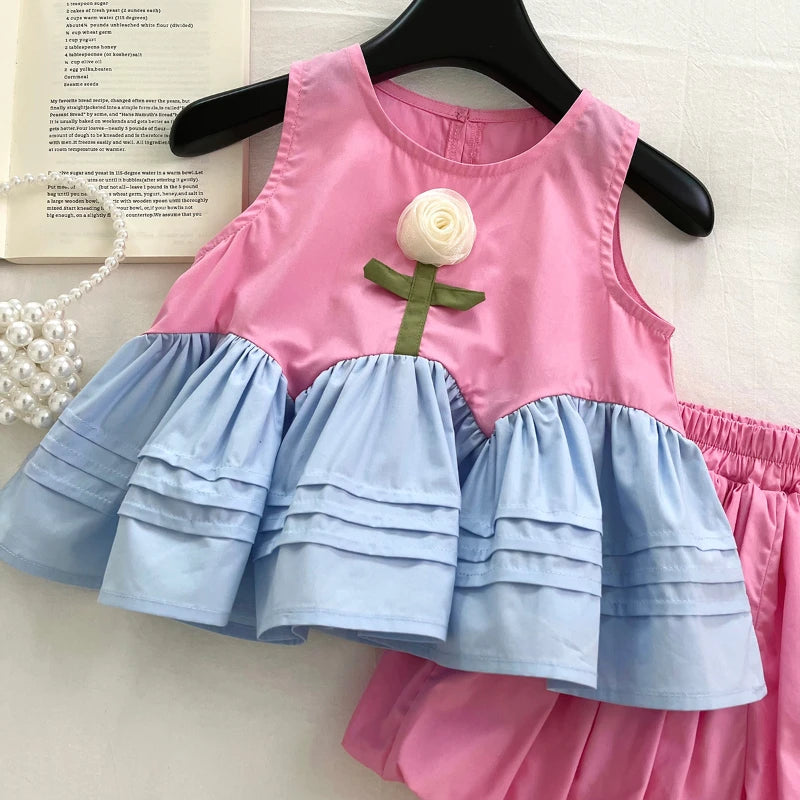 Conjunto Infantil Rosa Bloom