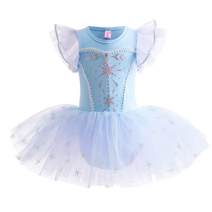 Fantasia Tutu Princesa Elsa Estrela de Gelo
