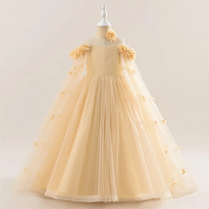 Vestido de Festa Infantil Realeza Floral