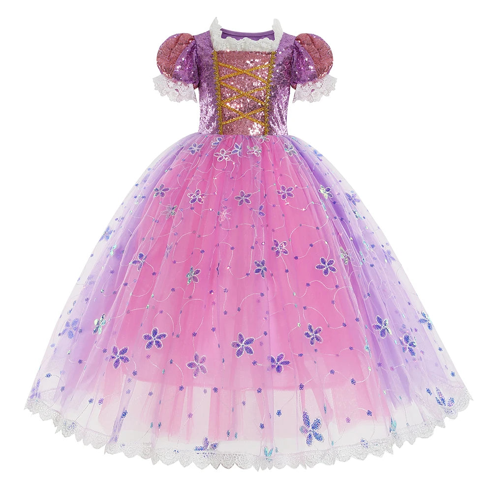 Fantasia Infantil Rapunzel Luxo com Acessórios