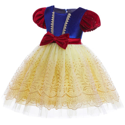 Fantasia Infantil Branca de Neve Lux Veludo