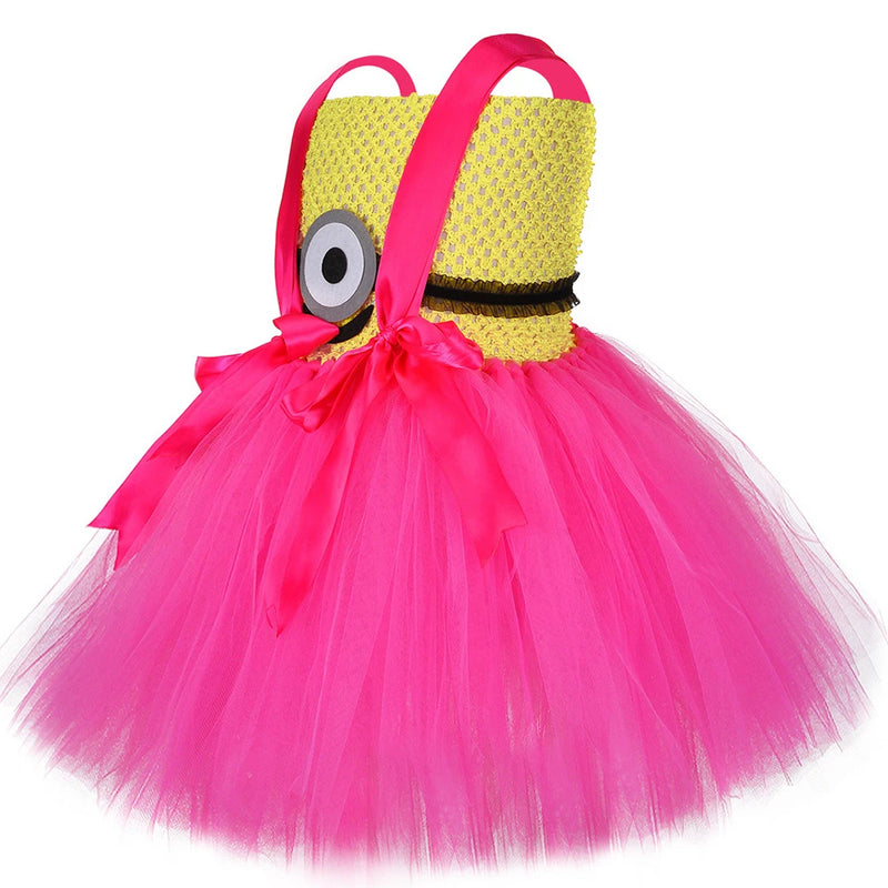 Fantasia Infantil Minions Rosa