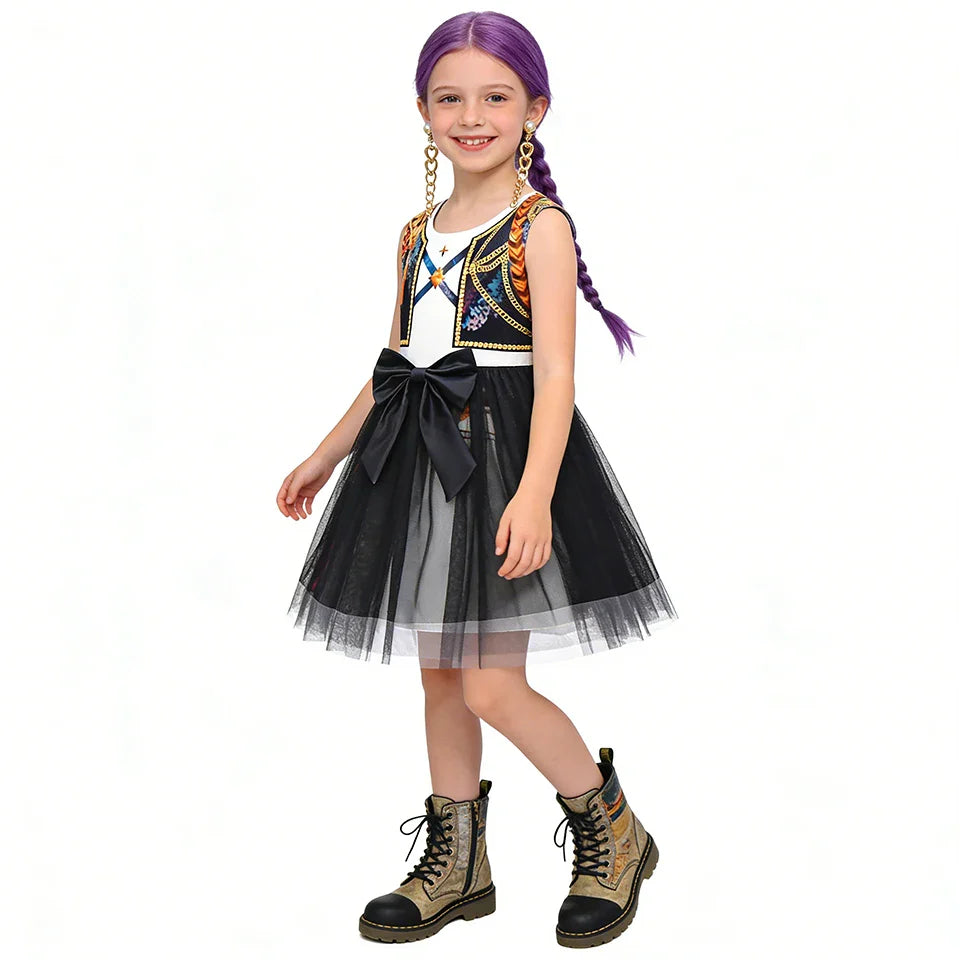 Vestido Infantil Mira Shadow Star K-Pop
