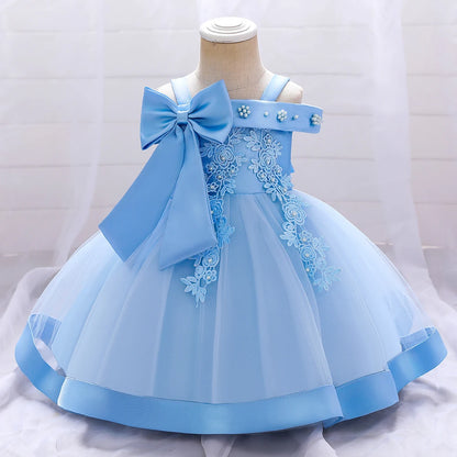 Vestido Infantil Encanto Floral com Laço