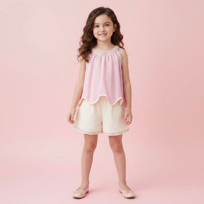 Conjunto Infantil Doce Primavera Rosa