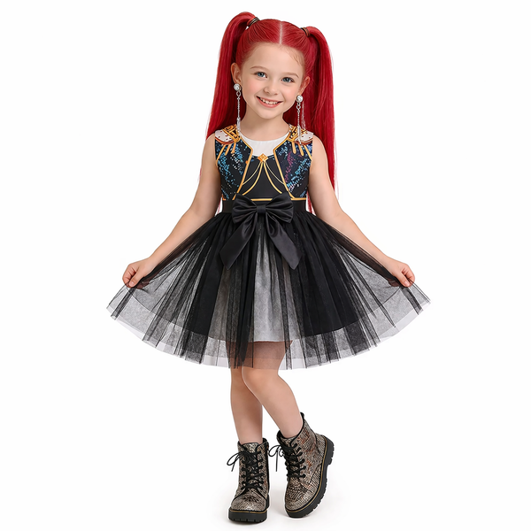 Vestido Infantil Mira K-pop Dark Stage